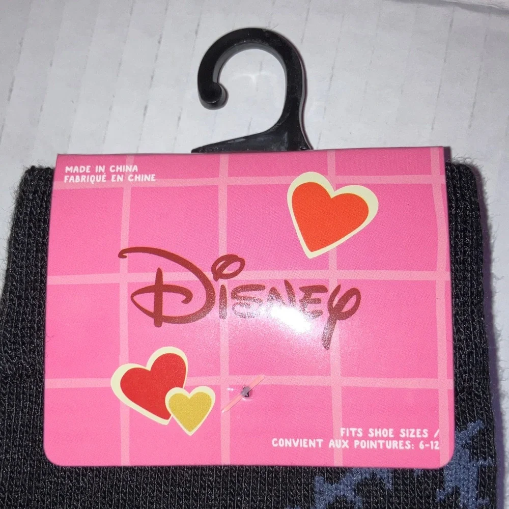 Disney Nightmare before Christmas Valentine Black and Red‎ Heart Matching Socks